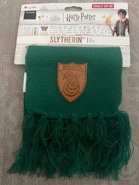Disguise Gray and Green Knit Fringe Scarf